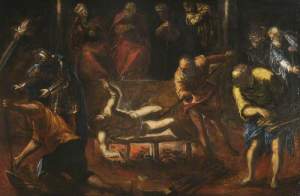 Tintoretto, The martyrdom of St. Lawrence. – Image source: http://upload.wikimedia.org/wikipedia/commons/0/06/Tintoretto.jpg.